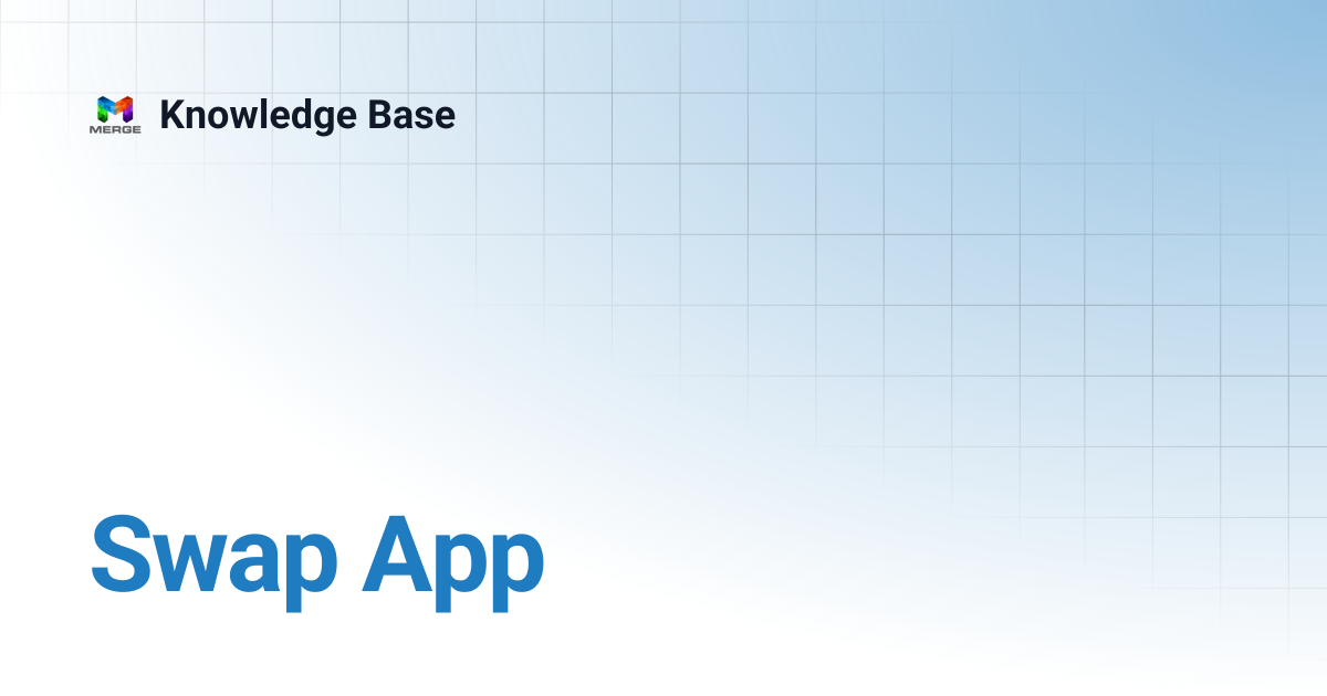 Swap App | Knowledge Base